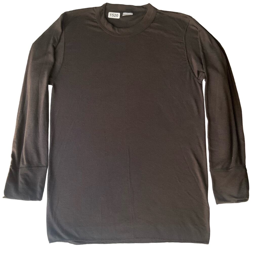 Rock Face Men’s Long Sleeve T-shirt size M, Solid Brown